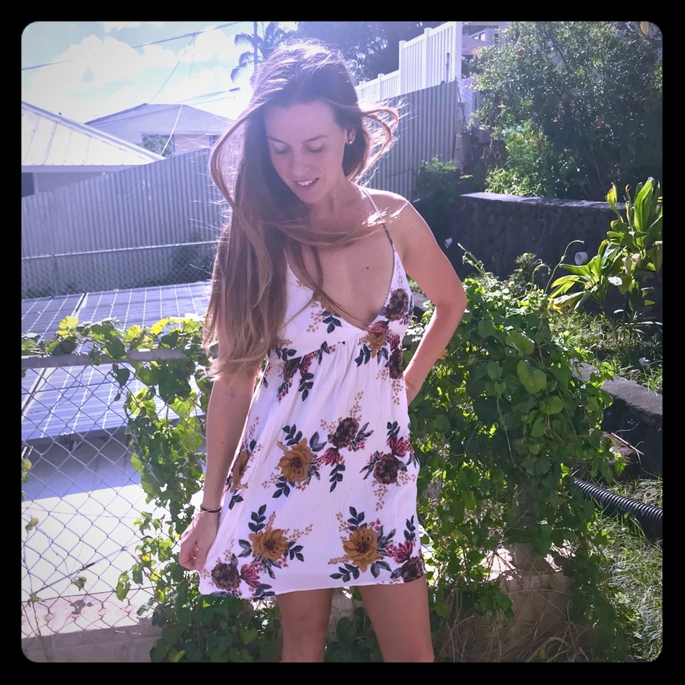 O’Neill White and floral day dress